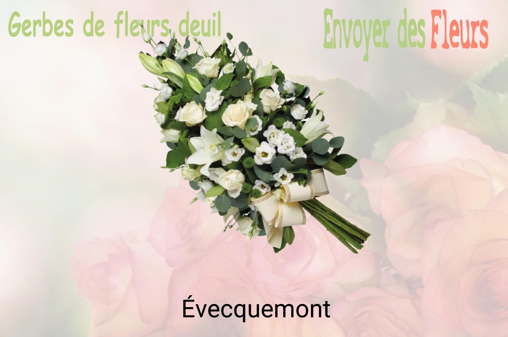 Gerbe de fleurs de deuil livrée à Évecquemont